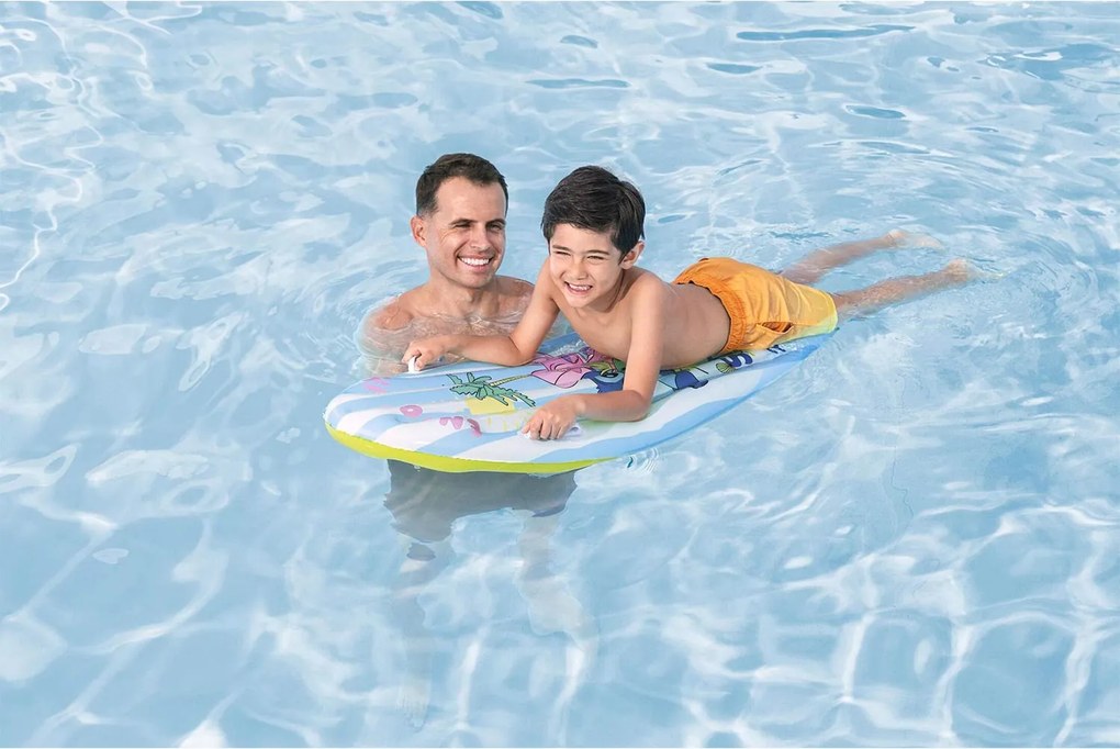 Nafukovacia plavecká doska / plážový matrac Lilo a Stitch 114 x 46 cm Bestway 9104V