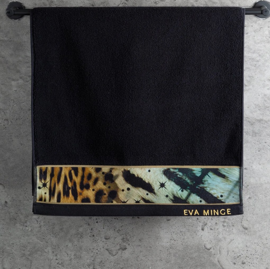 FROTÉ UTERÁK EVA MINGE15 SADA 6 KS 50X90 CM ČIERNA