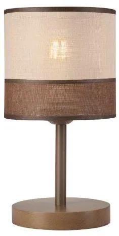 RUEL Moderná stolová lampa ARANAR, 1xE27, 60W, hnedá