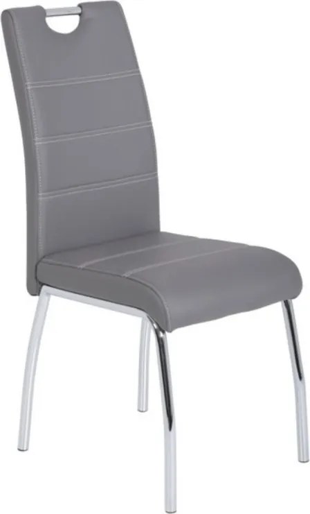 Jedálenská stolička Susi, šedá ekokoža