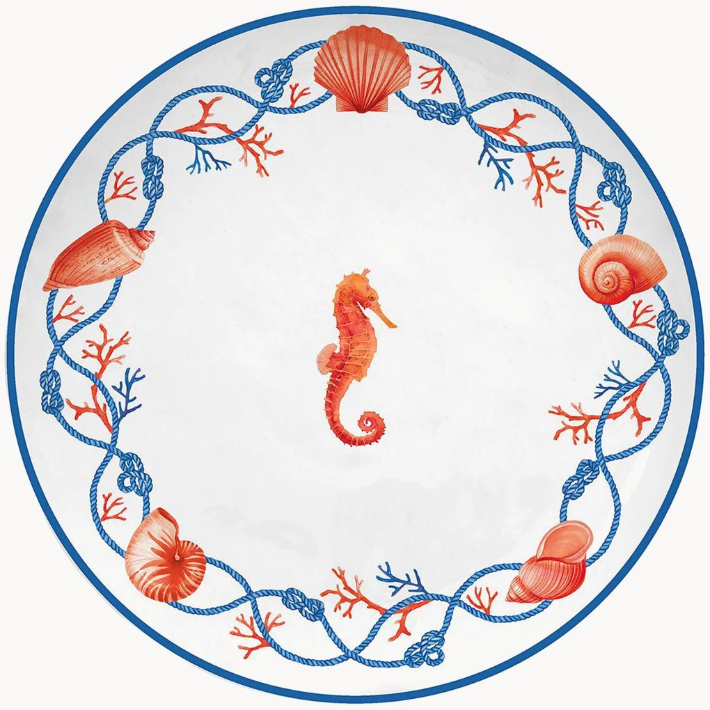 Porcelánové raňajkové taniere Cote De Mer, 4 ks