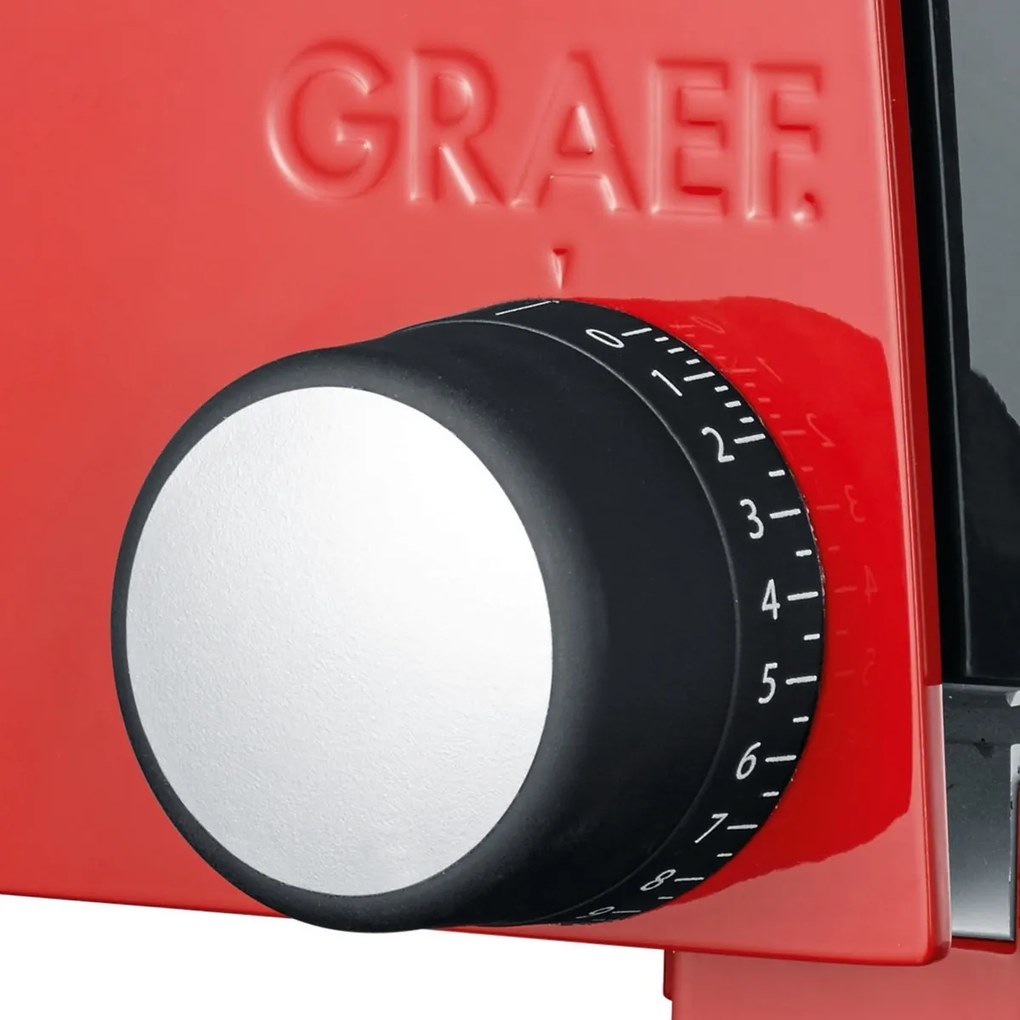 GRAEF SKS 10023 elektrický krájač s 2 kotúčmi, červená