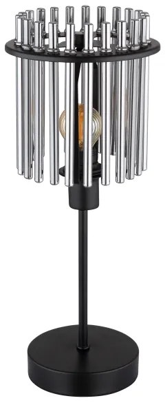 Globo 15698T - Stolná lampa GORLEY 1xE14/40W/230V pr. 15 cm čierna