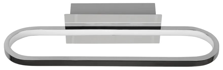 LED nástenné svietidlo v lesklej striebornej farbe (dĺžka 40 cm) Gianni - Trio