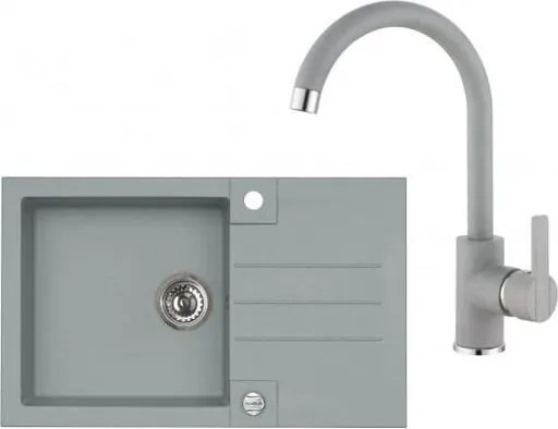 Alveus Set Rock 130 + baterie Tonia set drezu a batérie rock 130 + tonia / 81 betón SETA067