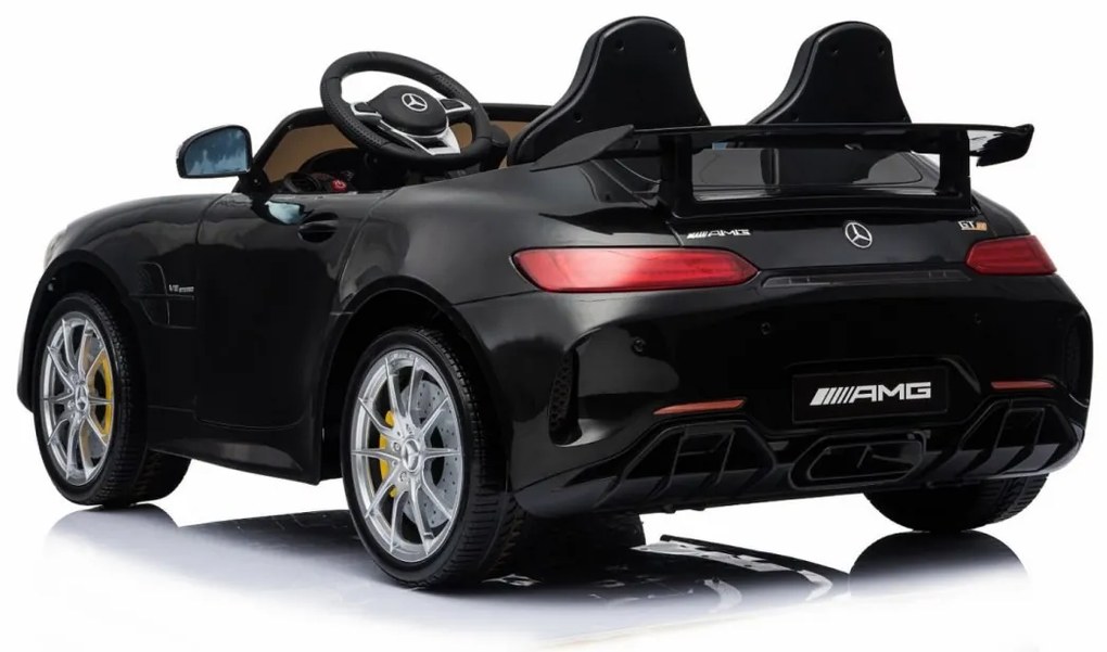 RAMIZ ELEKTRICKÉ AUTÍČKO MERCEDES-BENZ GT R 4 x 4 - LAKOVANÉ - ČIERNE - 4 x RS550PH-12V - 2 x 12V/7Ah - 2023