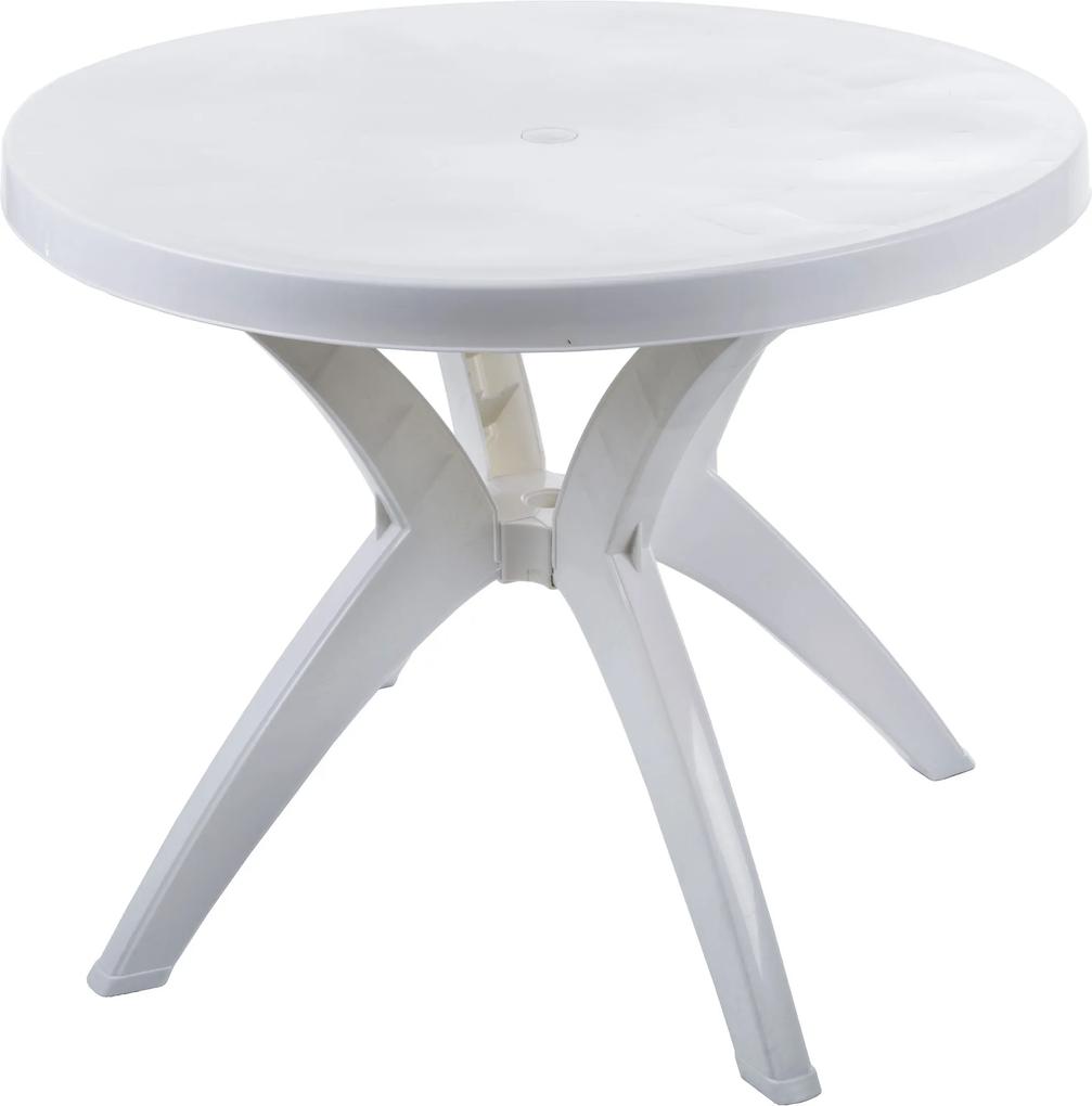 G21 Plastový stôl guľatý, priemer 92cm, výška 72 cm