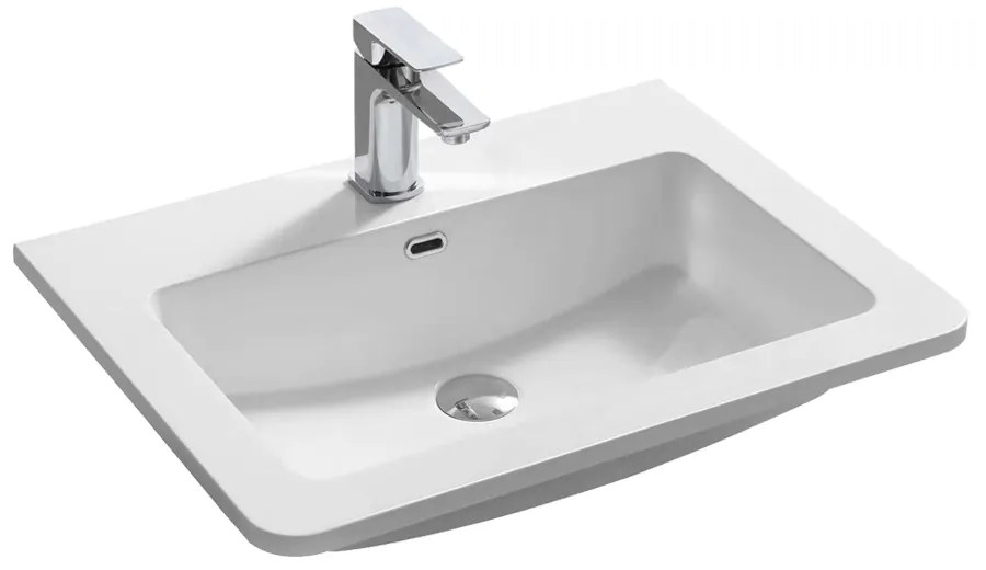 Mereo Mereo, Siena, kúpeľňová skrinka s umývadlom z liateho mramoru 61 cm, MER-CN410M