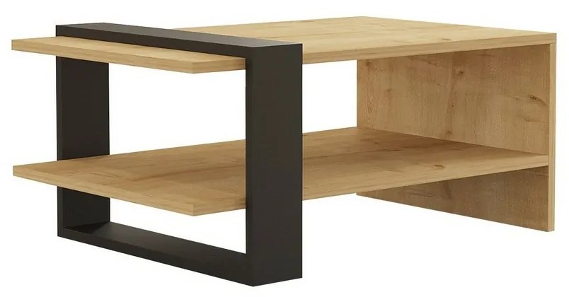 Konferenčný stolík Yonca Anthracite and Sapphire Oak