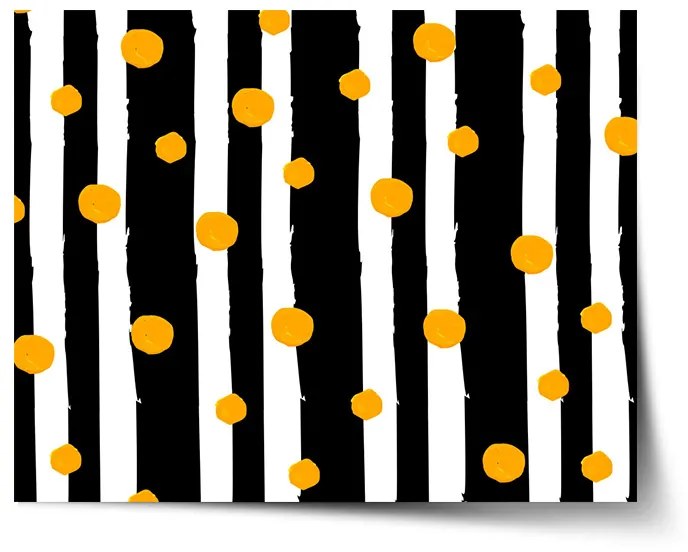 Sablio Plagát Pruhy a bodky - 90x60 cm