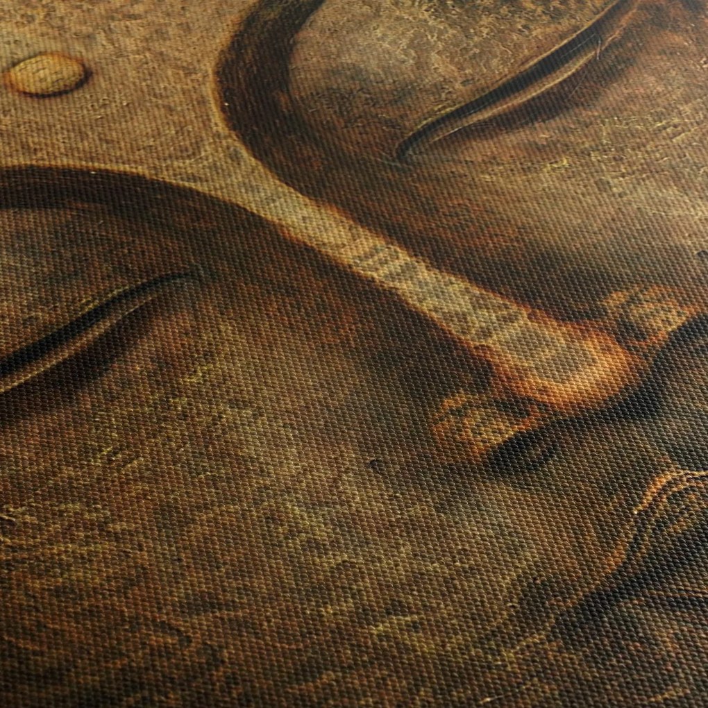 Obraz sochy s detailom tváre (90x60 cm)