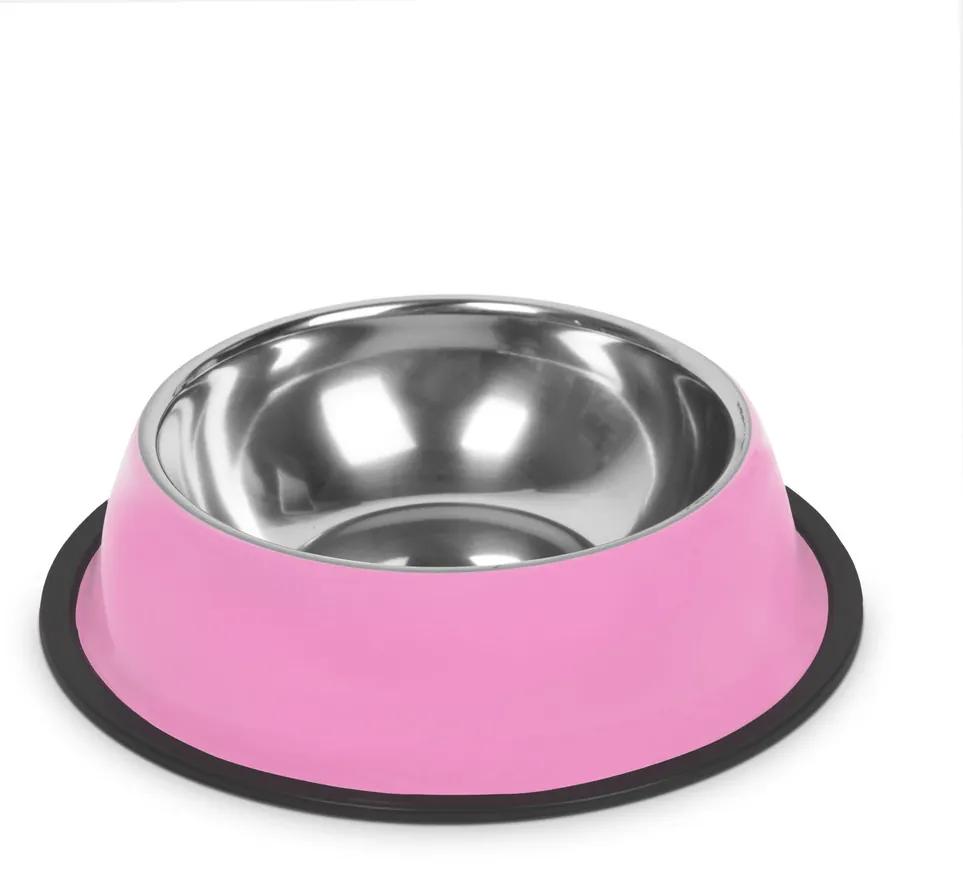 Miska pre psy - 18 cm - ružová