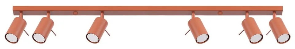 Bodové svietidlo v tehlovej farbe 6x117 cm Etna – Sollux