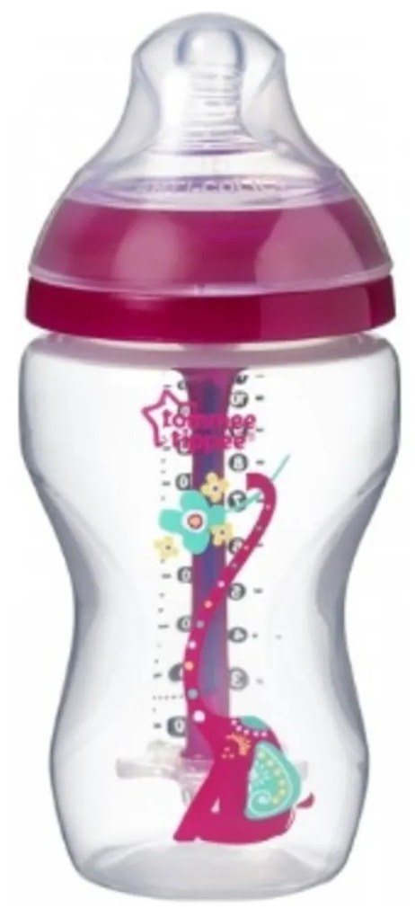 Tommee Tippee Antikoliková fľaštička 260 ml Advanced Girl - ružová