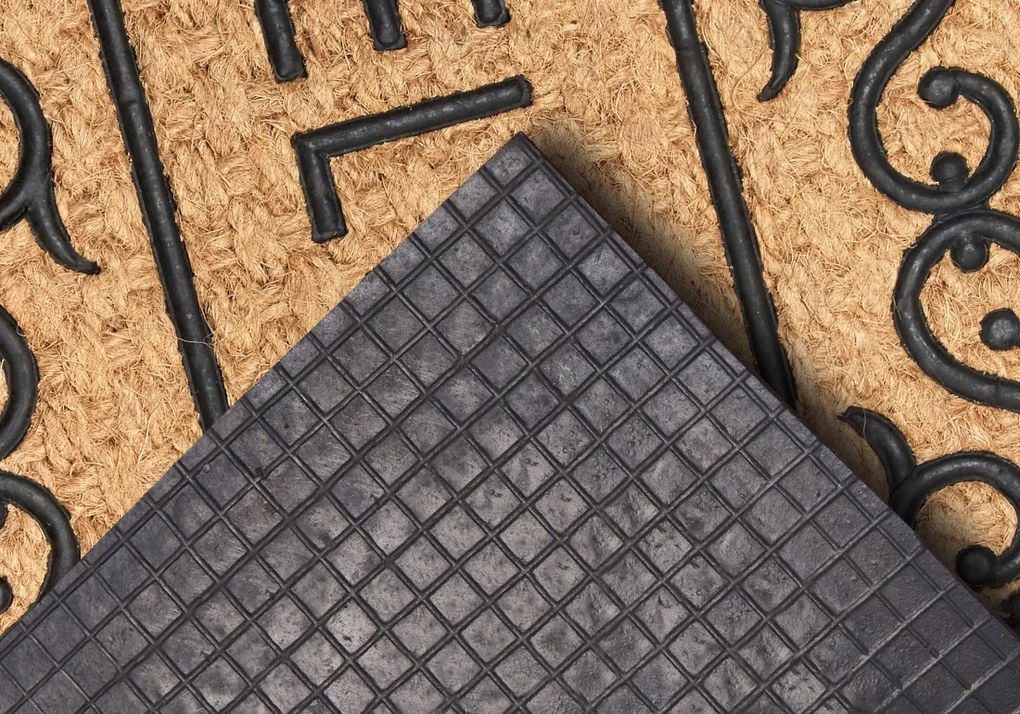 Rohožka Welcome 105686 – na von aj na doma, 45x75, hnedá, chodba / predsieň, Hanse Home