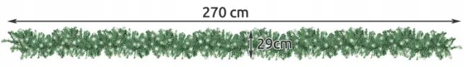 Vianočná girlanda 2,7 m