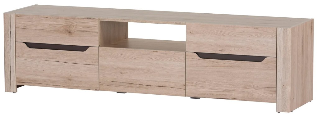 TV stolík/skrinka Dessum 20 (dub sanremo + hnedá). Akcia -19%. Vlastná spoľahlivá doprava až k Vám domov. 1068131