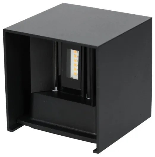 LED Vonkajšie nástenné svietidlo QUERK 2xLED/3W/230V 3000K IP54 čierna