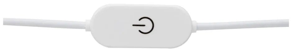 LED stmievateľná stolová lampa v striebornej farbe so skleneným tienidlom (výška 27 cm) Ross – Leitmotiv