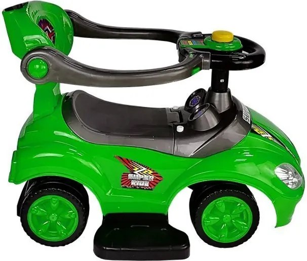LEAN CARS Mega Car 3v1 Push Ride Green