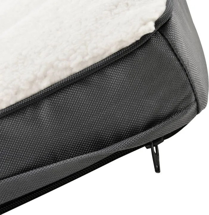 Ortopedické lôžko pre psov, 92 x 69 cm, béžovo-šedé