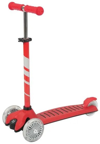 Playtive Kolobežka s LED kolieskami (trojkolobežka, červená)  (100387743)