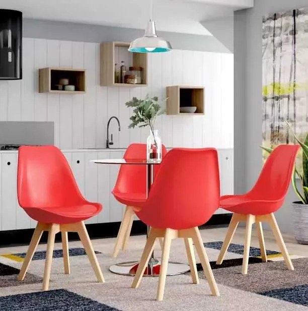 LuxuryForm DESIGN Jedálenská stolička BALI - červená