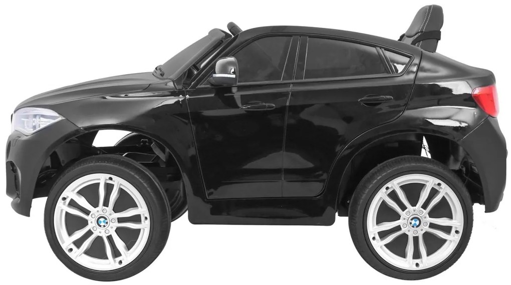 RAMIZ ELEKTRICKÉ AUTÍČKO BMW X6 - LAKOVANÉ - ČIERNE - MOTOR 2X45W - BATÉRIA - 2 x 6V/7Ah - 2023