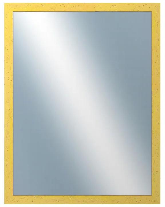 DANTIK - Zrkadlo v rámu, rozmer s rámom 70x90 cm z lišty RETRO žltá (2533)