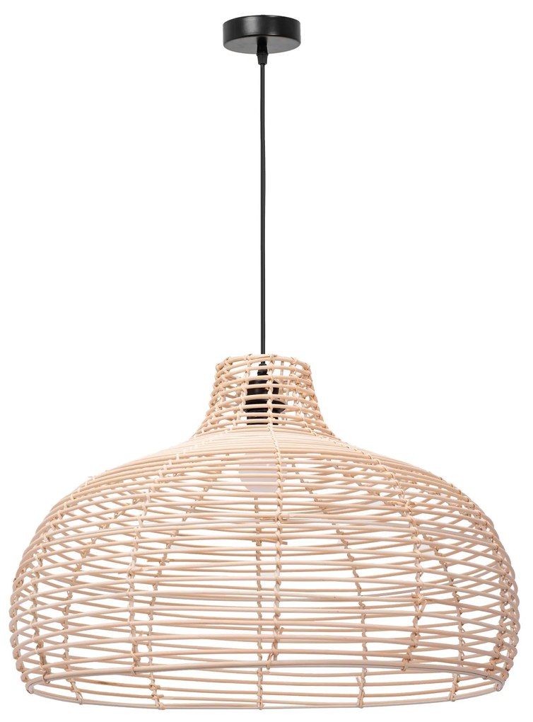 Toolight Toolight, prírodné závesné svietidlo 1xE27 APP985-1CP BIG, hnedá-čierna, OSW-01044