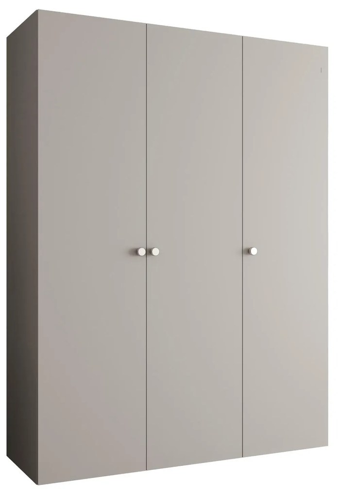 Šatníková skriňa 150 cm Parna 1 (kašmír + strieborná). Akcia -20%. Vlastná spoľahlivá doprava až k Vám domov. 1125875