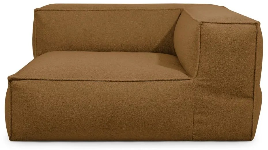 Hnedý sedací vak z textílie buklé Mass Corner 150 Right – SLOWDOWN