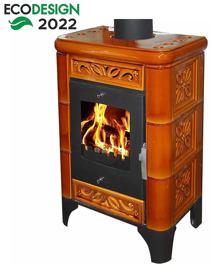 Krbové kachle Belluno II goldbrown 6kw