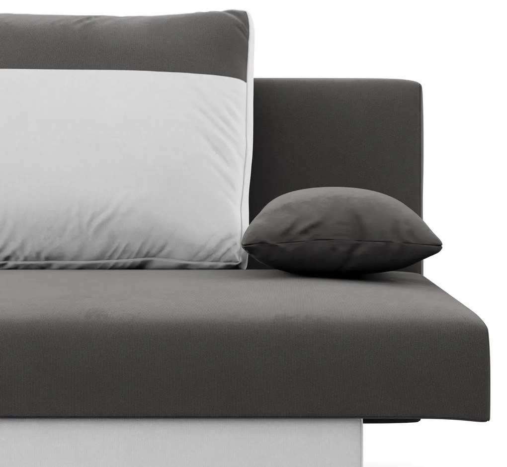 Veľká rozkladacia pohovka SONY model 2 Sivá-biela