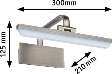 Paulmann 95568 - LED/6W Nástenné svietidlo na obrazy RENAN 230V 30 cm mosadz