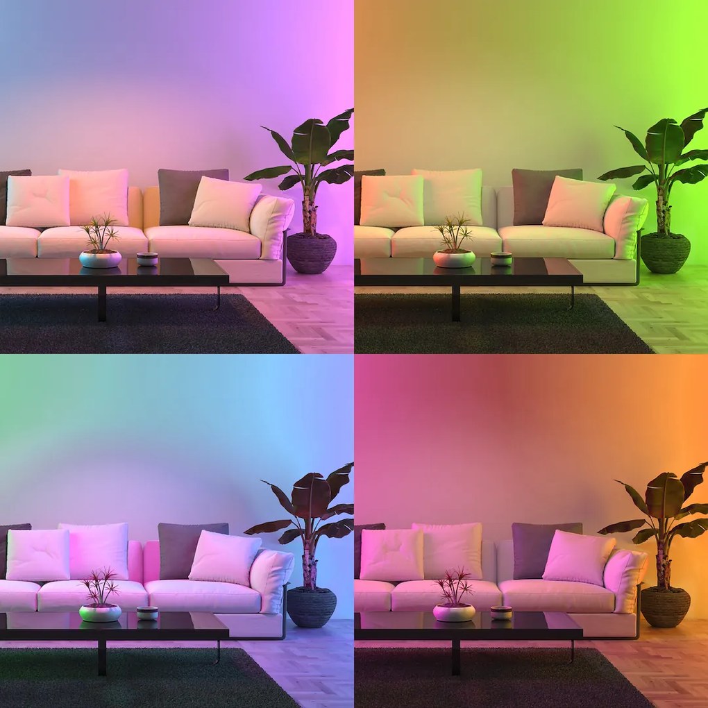 LED žiarovka E27 RGB+CCT+DIM 8w 900 lm Wi-Fi