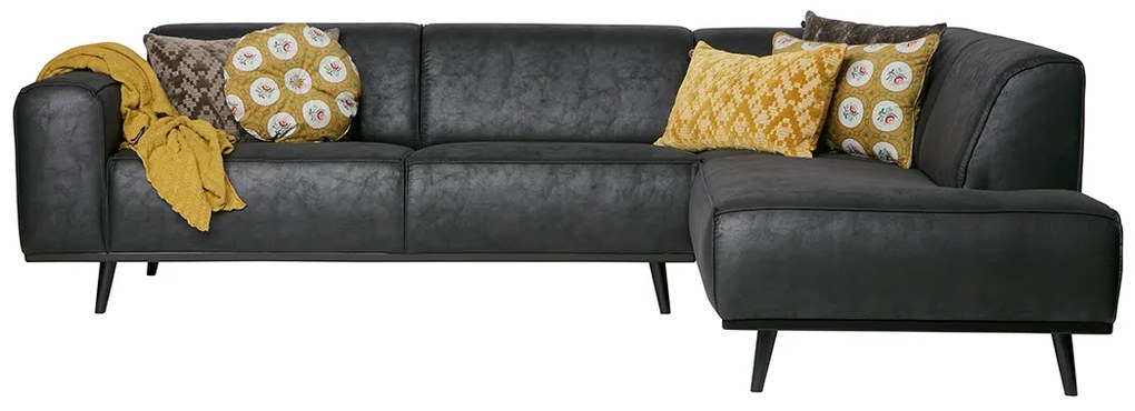 BePureHome Statement zamatová rohová sedačka - Khaki, Pravá