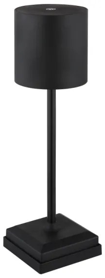 Globo 58487B - LED stmievateľná dotyková nabíjacia stolná lampa DIXON 1,5W/5V 2200 mAh čierna