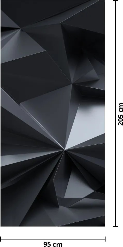 Fototapeta na dvere - Geometrická abstrakcia (95x205cm)