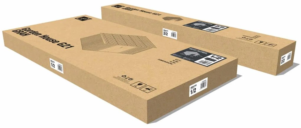 Záhradný domček G21 GRAH 915 - 340 x 269 cm, antracitový