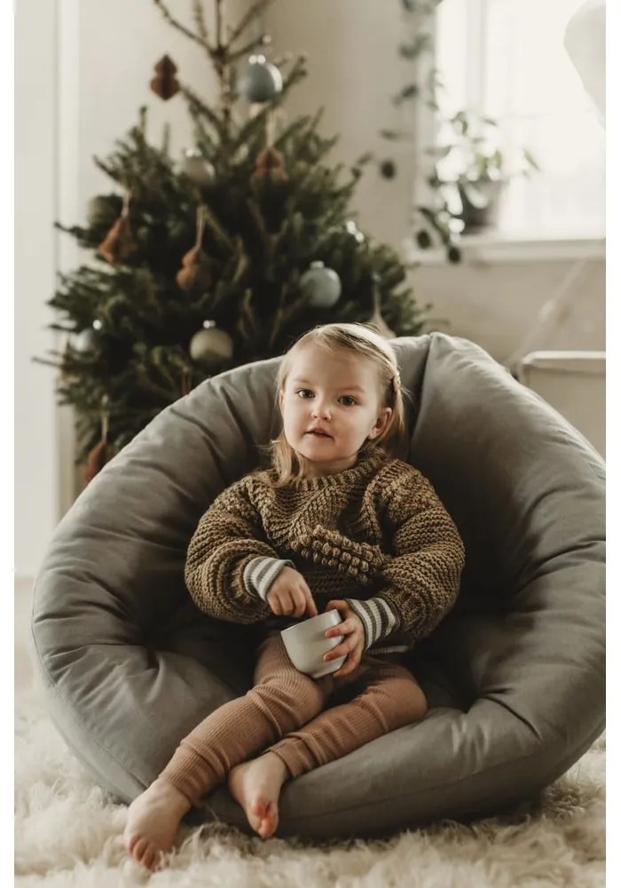 Rozkladacie detské kresielko tmavosivej farby Karup Design Mini Nido Dark Grey