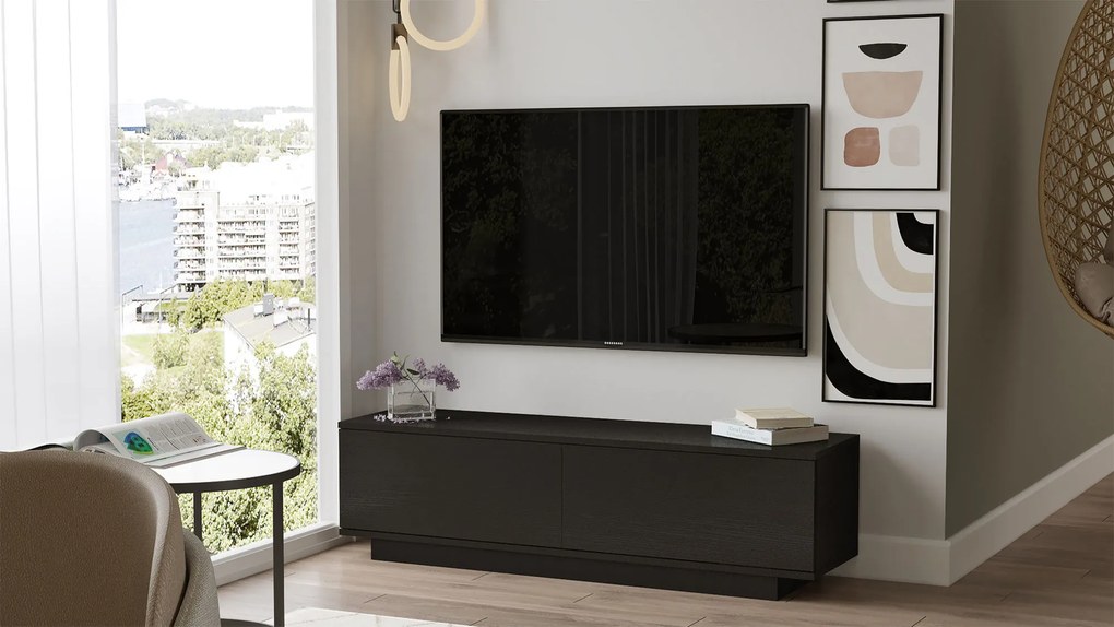 TV stolík/skrinka Fancy (Čierna). Akcia -16%. Vlastná spoľahlivá doprava až k Vám domov. 1072592