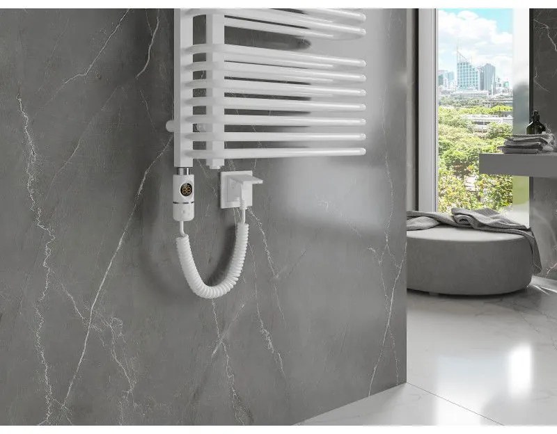 Mexen Amor, elektrické vykurovacie teleso 1200x600 mm + vykurovacia tyč 900 W, biela, W120-1200-600-2900-20