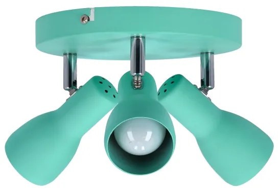 Bodové svietidlo PICARDO 3xE14/40W/230V tyrkysová