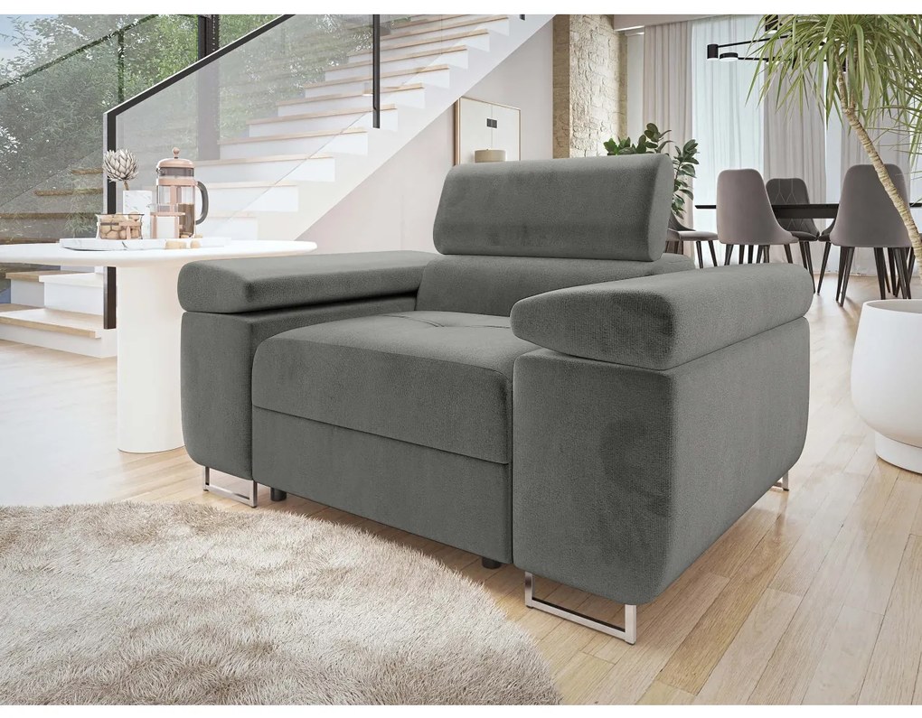 Kreslo Torezio 1, Dostupné poťahy: ekokoža Soft 017 (biela) + Lux 05