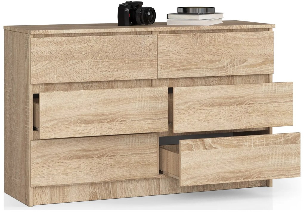 Komoda Keanu (dub sonoma). Akcia -13%. Vlastná spoľahlivá doprava až k Vám domov. 1068653