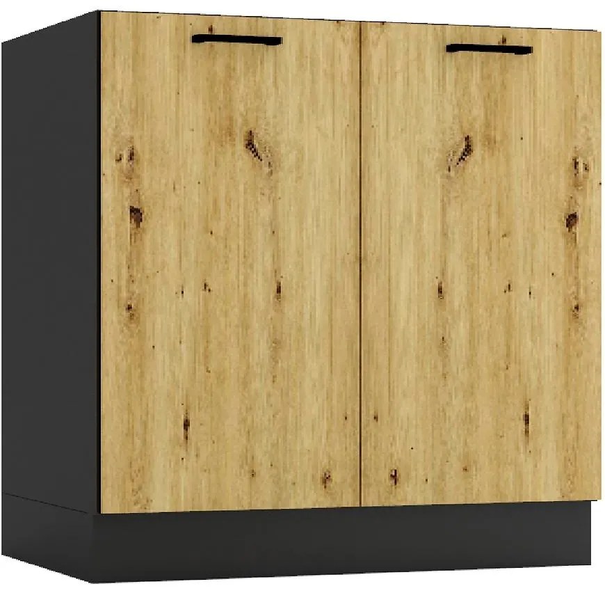 Kuchynská skrinka Anika D80 artisan/grafit