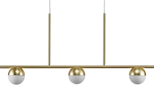 Nordlux - Luster na lanku CONTINA 3xG9/5W/230V mosadz