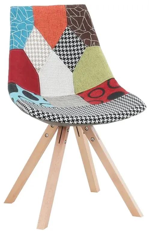 Originálna stolička v látke patchwork