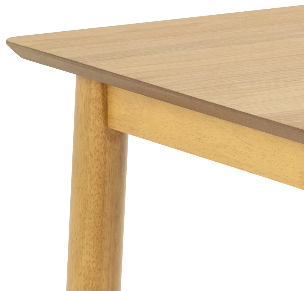 ZARION Dub Prírodný – KUCHYNSKÝ STÔL 120 cm Z DREVA S DYHOU